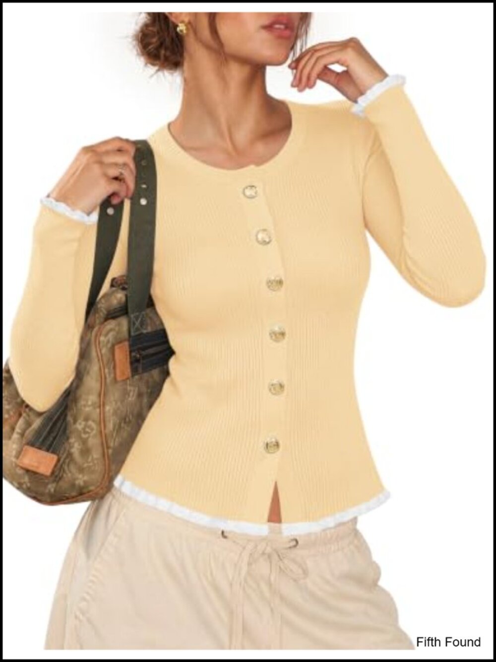 Ruffle Cardigan Sweaters for Women Lightweight Long Sleeve Outfits